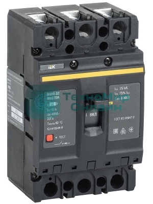 Выключатель автоматический 3п 25А 25кА ВА88-32 MASTER IEK SVA10-3-0025-02