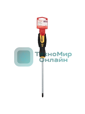 Отвертка крестовая Rexant PH 2х150 мм, двухкомпонентная рукоятка