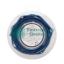 Трубка термоусаживаемая Rexant 3.0/1.5мм синяя. ролик 2.44м