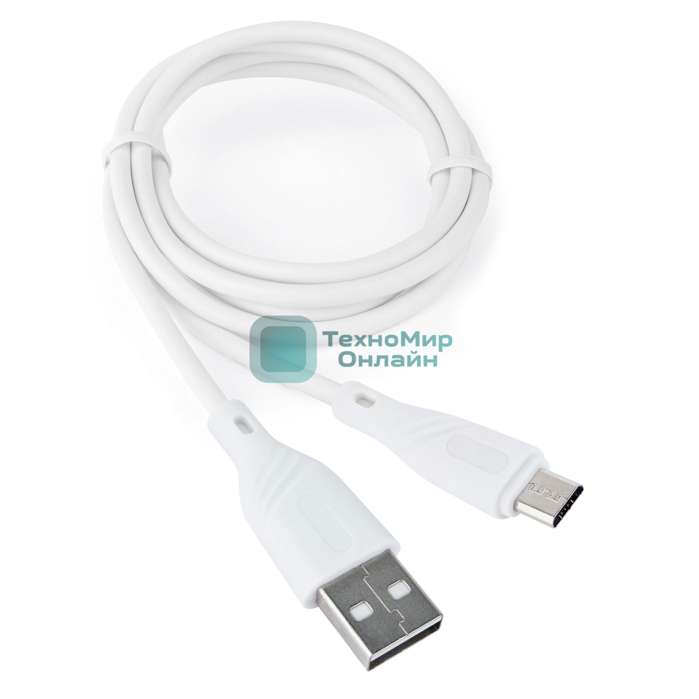 Кабель USB2.0 Cablexpert CCB-mUSB2-AMBMO1-1MW, AM/microB, издание Classic 0.1, длина 1м, белый, блистер