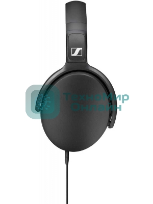 Наушники Sennheiser HD 400S накладные складные закрытые 18-20000Гц съемный кабель 1,4м, угловой jack 3.5мм, 120дБ, микрофон, черные, 508598