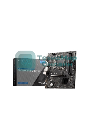 Материнская плата MSI PRO H610M-G DDR4, LGA 1700, Intel H610, 2xDDR4, 4xSATA, 1xM.2, 1xPCIe 4.0 x16, 1xPCIe 3.0 x1, 1xHDMI, 1xDP, 1xVGA, 1xRJ45 1Gb, 2xUSB-A 3.2 Gen 1, 4xUSB-A 2.0, 3x3.5мм, 7.1, mATX