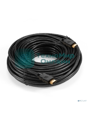 Кабель HDMI ExeGate EX-CC-HDMI-20.0F (19M/19M, 20м, v1.4b, ферритовые кольца, позолоченные контакты)