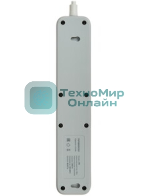 Сетевой фильтр Гарнизон EPS-3-CU2-W-2 2.0 Мультипорт 3 р, 10А, 1xType-C PD, 2 х USB QC, 2 м, ур.защиты 2+, белый, пак (21448)