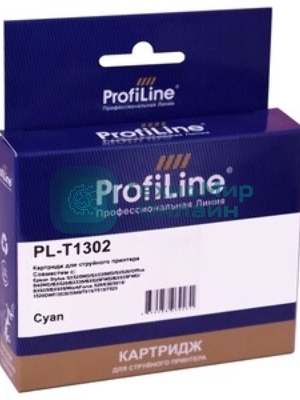 Картридж струйный ProfiLine PL-T1302 для принтеров Epson Stylus SX525WD/SX535WD/SX620/Office B42WD/BX525/BX535/BX625FWD/BX635FWD/BX925/BX935/WorkForce 525/630/3010/3520DWF/3530/3540/7015/7515/7525 с чернилами Cyan 10,1 мл