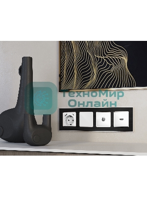Комплект механизма розетки HDMI 2.0 ALFA Белый матовый 40V/500mA 2.0GHz 5-18Gbit/s QUANT (AP1340, VM222) MA134010