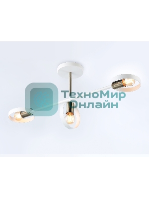 Светильник Ambrella light TR8228/3 WH/SB белый/бронза E27/3 max 40W 660*165*300