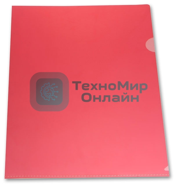 Папка-уголок Бюрократ -E310/1RED A4, пластик, 0.18мм, красный