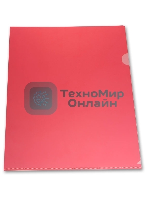 Папка-уголок Бюрократ -E310/1RED A4, пластик, 0.18мм, красный