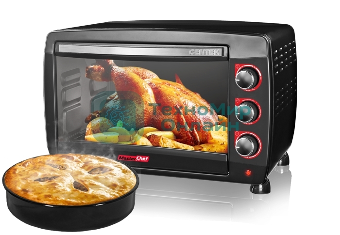 Мини-печь Centek CT-1532-46 (черн) 46л 2000 Вт,, таймер 90 мин, 4 режима, max 320°