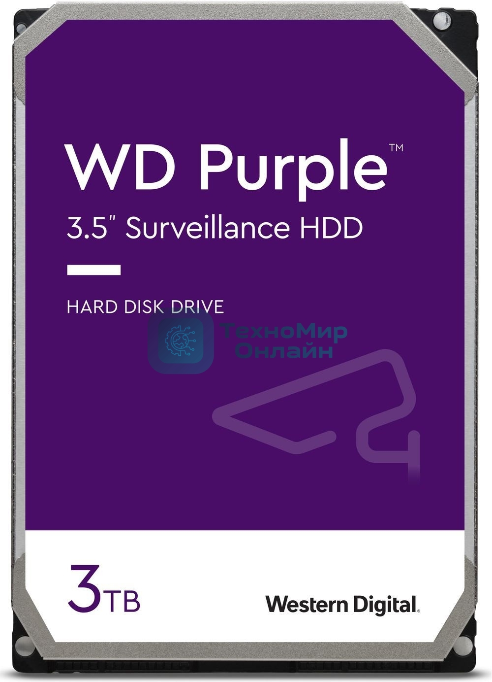 Жесткий диск Western Digital 3Tb WD33PURZ SATA-III Surveillance Purple (5400rpm) 256Mb 3.5