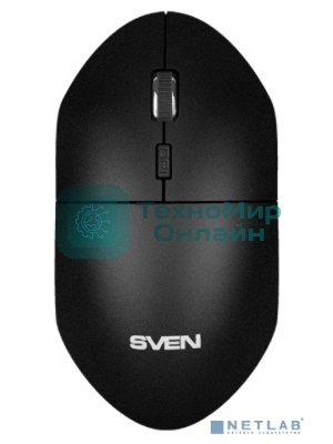 Мышь беспроводная SVEN RX-515SW черный, 1600 dpi, радиоканал, USB, кнопки - 4