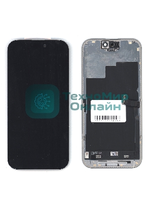 Дисплей (модуль) для Apple iPhone 15 Pro в сборе с тачскрином, черный (OR)