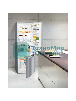 Холодильник Liebherr CUELE 2831-26 001 серебристый двухкамерный 212/53л морозилка снизу