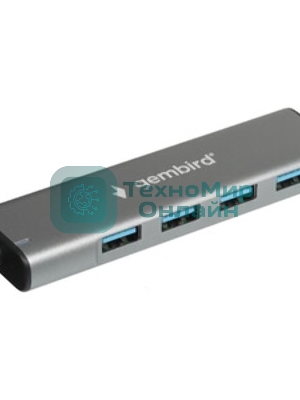 USB-концентратор Gembird UHB-U3P7-02, USB Type-C 3.1, 7хUSB, USB Type-C