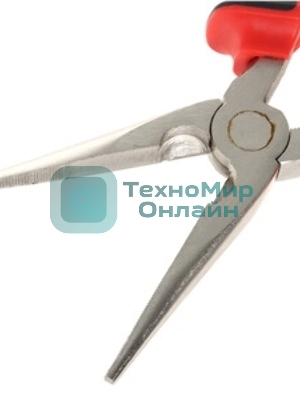 Длинногубцы Matrix NICKEL 17168 200 мм, прямые никелированные, двухкомпонентные рукоятки