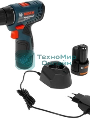 Дрель-шуруповерт Bosch GSR 120 Li, 12 В, 2 Ач, 30 Нм, щеточный