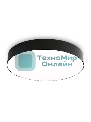 Потолочный светодиодный светильник Ambrella light FZ1365 BK черный IP20 60W 3000-6500K 490*80 (ПДУ ИК)