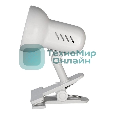 Лампа настольная Camelion H-035 С01 60Вт 220В белый метал.