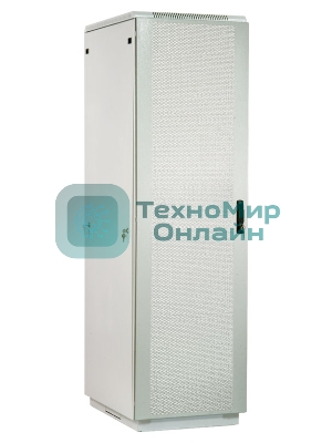 Шкаф телеком. напольный 42U (600x800) дверь металл (ШТК-М-42.6.8-3ААА) (3 коробки)