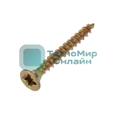 Саморез универсальный Kranz 3х25 желтый цинк, пакет (1000 шт/уп)