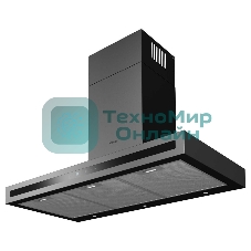 Вытяжка каминная Korting KHC 9877 N черный, 89.8 см, 850 куб. м/ч, 54 дБ