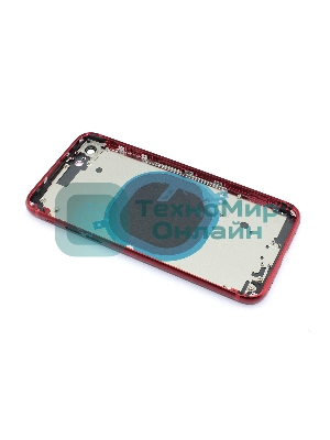Задняя крышка (корпус) в сборе с рамкой для Apple iPhone SE2 красный