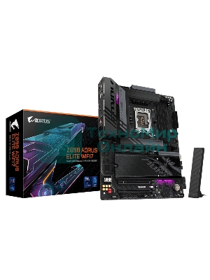 Материнская плата Gigabyte Z890 AORUS ELITE, LGA 1851, Intel Z890, 4xDDR5, 4xSATA, 4xM.2, 1xPCI-E 5.0 x16, 2xPCI-E 4.0 x4, 1xDP, 1xUSB-C (видео), 1x 2.5Gb LAN, 4xUSB-A 2.0, 3xUSB-A 3.2 Gen 1, 2xUSB-A 3.2 Gen 2, 1xThunderbolt 4, 2x3.5 мм, TOSLINK (S/PDIF), 7.1, ATX