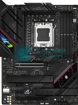 Материнская плата ASUS ROG STRIX B650E-F GAMING WIFI, AM5, AMD B650, 4xDDR5, 4xSATA, 3xM.2, 1xPCI-E 5.0 x16, 1xPCI-E 4.0 x4, 2xPCI-E x1, 1xHDMI, 1xDP, 1x 2.5Gb LAN, 4xUSB-A 2.0, 4xUSB-A 3.2 Gen 1, 2xUSB-A 3.2 Gen 2, 1xUSB-C 3.2 Gen 2, 1xUSB-C 3.2 Gen 2x2, 5x3.5 мм, 7.1, ATX