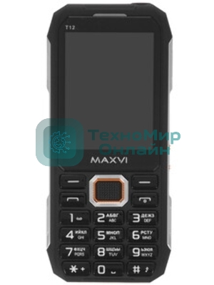 Мобильный телефон Maxvi T12 черный