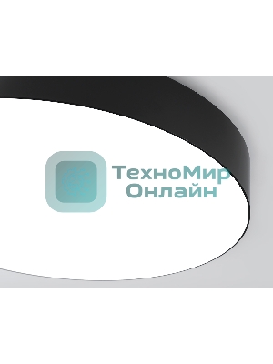 Потолочный светодиодный светильник Ambrella light FZ1365 BK черный IP20 60W 3000-6500K 490*80 (ПДУ ИК)