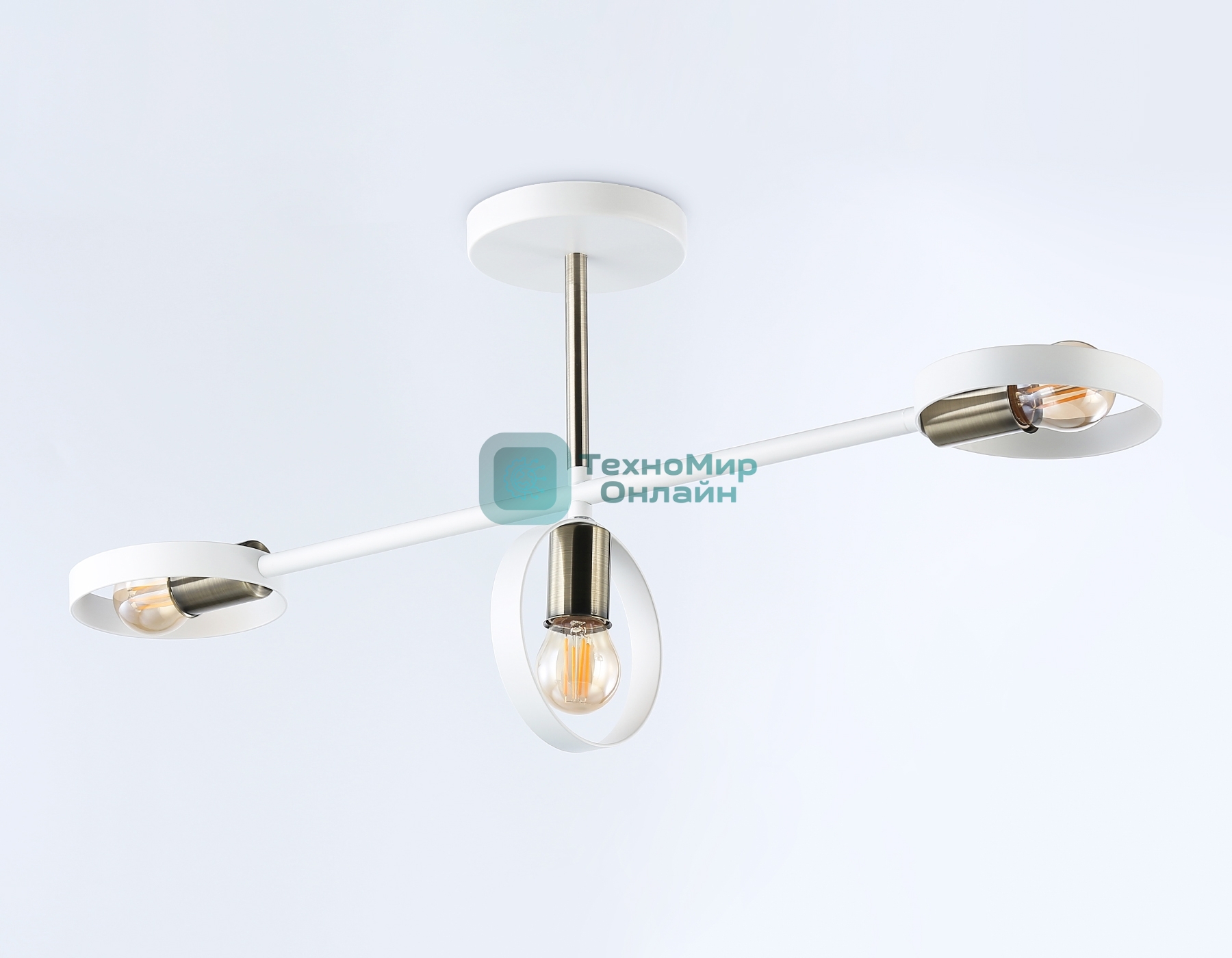 Светильник Ambrella light TR8228/3 WH/SB белый/бронза E27/3 max 40W 660*165*300