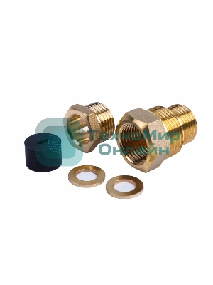 Сальник PROconnect с двойной резьбой 1/2 и 3/4 для ввода кабеля в трубу