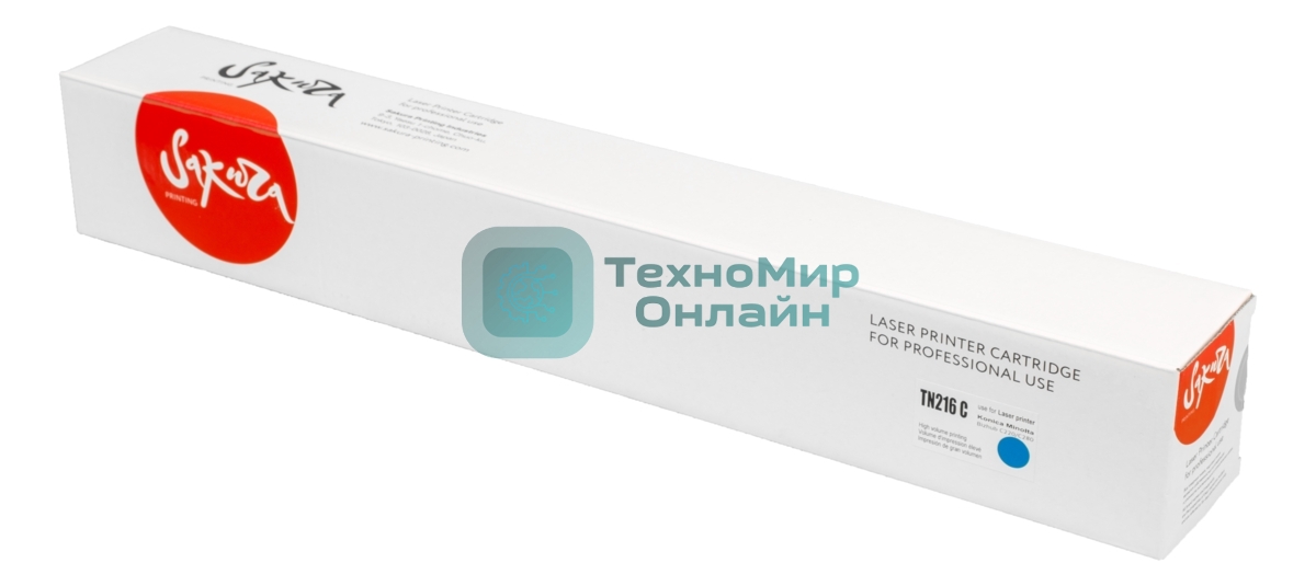 Тонер-туба Sakura KMTN-216C (A11G451) для Konica Minolta, голубой, 26000 к.