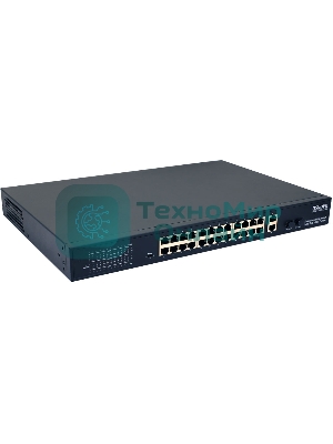 Коммутатор Osnovo SW-62422(400W) 26x100Mb 24PoE+ 400W неуправляемый