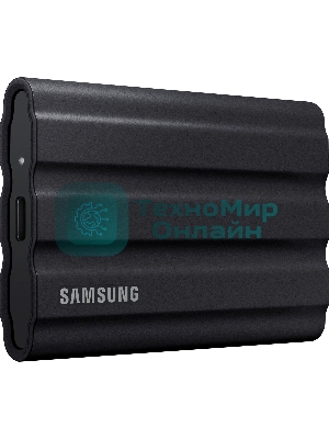 Внешний SSD Samsung T7 Shield, 1TB, USB 3.2 Gen 2 Type-C, R/W 1050/1000, черный