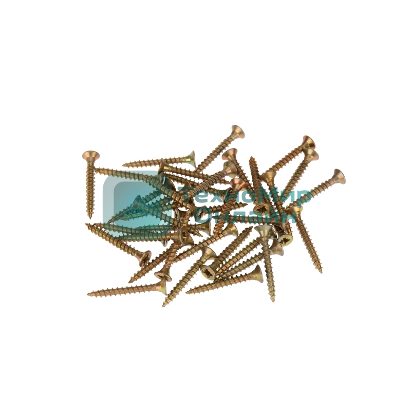 Саморез универсальный Kranz 3х25 желтый цинк, пакет (1000 шт/уп)