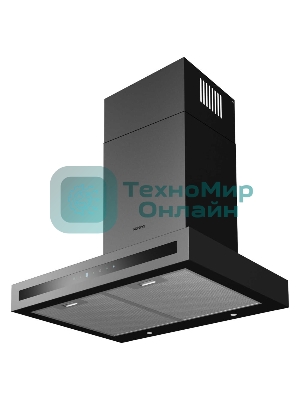 Вытяжка каминная Korting KHC 6877 N черный, 59.8 см, 850 куб. м/ч, 54 дБ