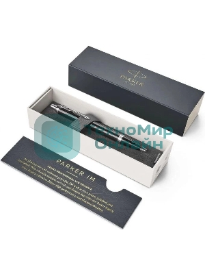 Ручка шариковая Parker IM Core K321 (CW1931665) Black CT, M, синие чернила, подарочная коробка