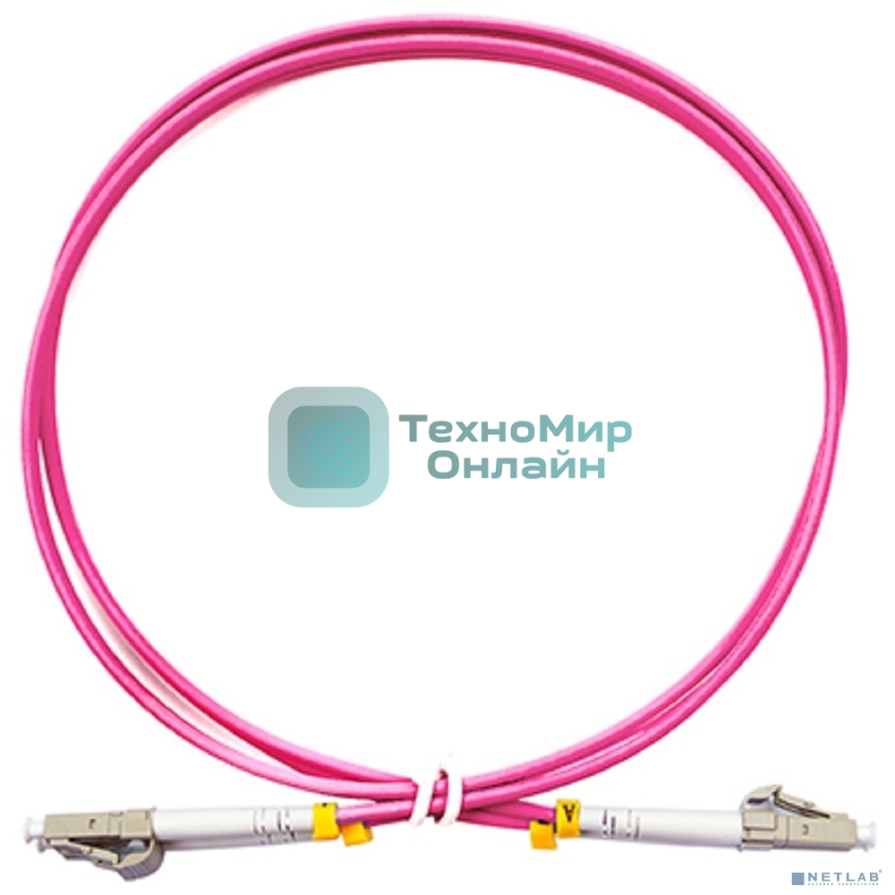 Шнур оптический Cabeus FOP-50-OM4-LC-LC-1m duplex LC-LC 50/125 мм OM4 1м LSZH