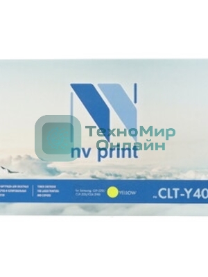 Картридж лазерный NVPrint совместимый Samsung CLT-Y407S Yellow для CLP-325/CLX-3185 (1000k)
