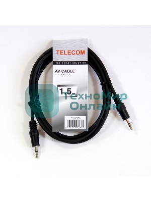 Кабель соединительный Telecom 3.5 Jack (M) - 3.5 Jack (M), стерео, аудио, 1.5м TAV7175-1.5M