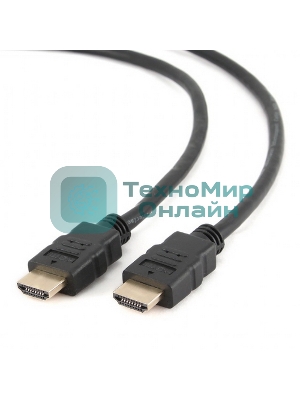 Кабель Cablexpert HDMI CC-HDMI4-15M, 19M/19M, v2.0, медь, позол.разъемы, экран, 15м, черный, пакет