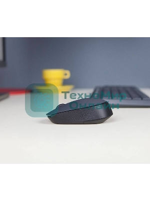 Мышь беспроводная Logitech M170 черный/темно-серый, 1000 dpi, радиоканал, USB, кнопки - 3