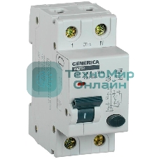 Выключатель автоматический дифференциального тока C16 30мА АВДТ 32 GENERICA IEK MAD25-5-016-C-30