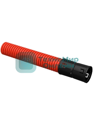 Труба гофрированная двустенная ПНД d50 мм красн. (уп. 50 м) IEK CTG12-050-K04-050-R/CTG12-050-K04-050