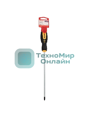 Отвертка крестовая Rexant PH 1х200 мм, двухкомпонентная рукоятка