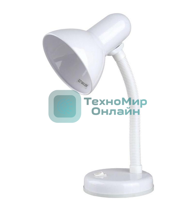 Camelion KD-301 С01 белый (Светильник настольный,230V 60W)