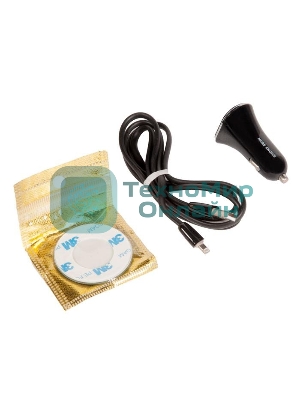 Автомобильная зарядка (от прикуривателя) 2USB 2.4A для Apple 8-pin More choice AC22i черный