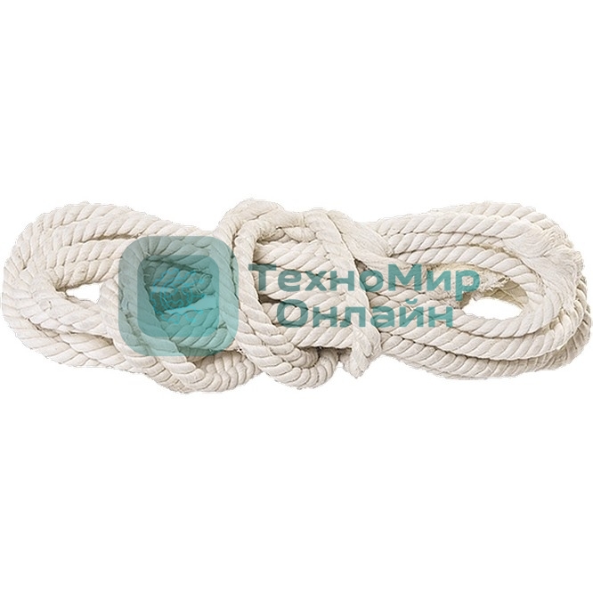 Веревка х/б Сибртех, 10 мм, L 11 м, крученая